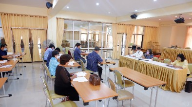 ประชุมเพื่อเตรียมความพร้อมในการจัดกิจกรรมโครงการ”ทำบุญตักบาตรส่งท้ายปีเก่าวิถีไทย ต้อนรับปีใหม่วิถีพุทธ” ในวันที่ 28 ธันวาคม 2564 ฯ