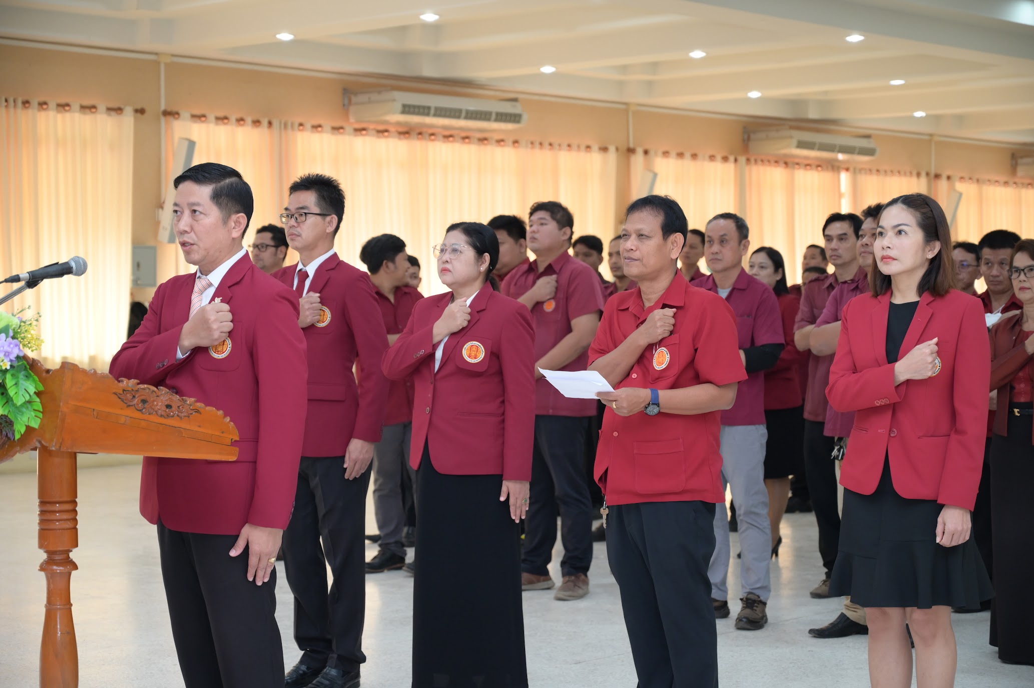ร่วมกิจกรรมประกาศเจตนารมย์ต่อต้านการทุจริต ภายใต้แนวคิด "สำนักงานคณะกรรมการการอาชีวศึกษา ไม่ทน ไม่เฉย ต่อการทุจริต (OVEC Together Against Corruption)" ผ่านระบบการประชุมอิเล็กทรอนิกส์ โปรแกรม Zoom Cloud Meeting 
