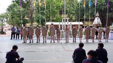 แนะนำครูใหม่ และมอบเจล หน้ากากอนามัยให้ทุกแผนกวิชา
